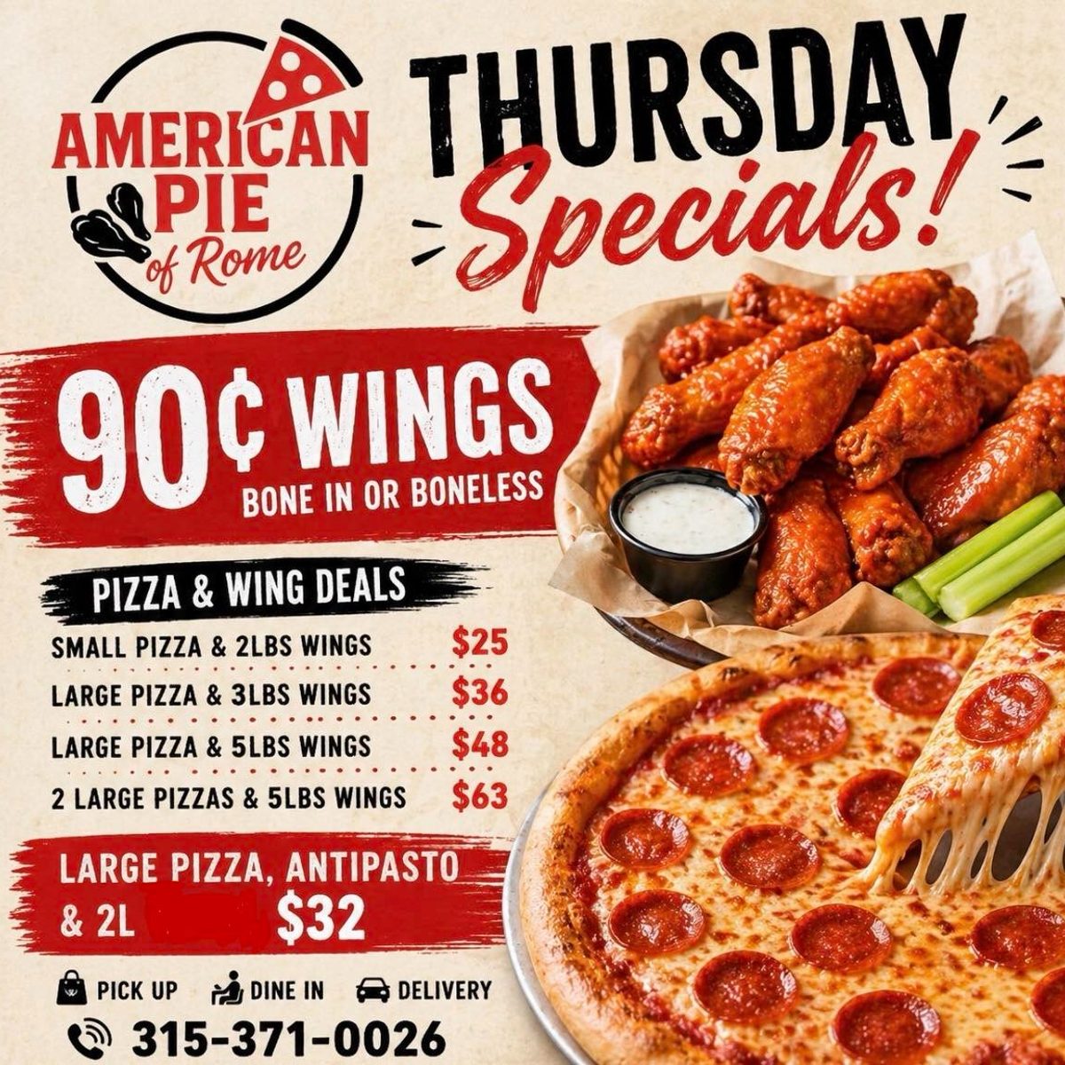 Dollar Wing Thursdays